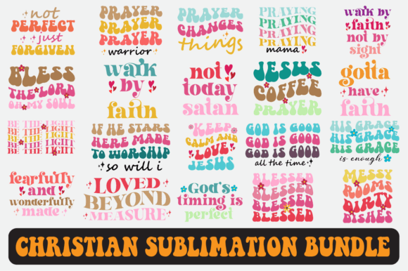Christian Svg Sublimation Design Bundle