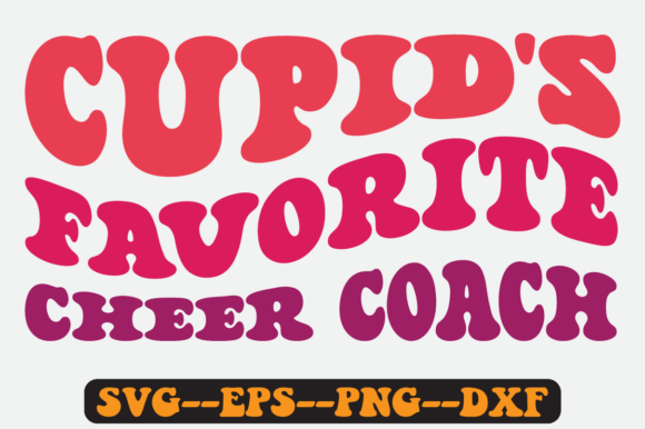 Cupid's Favorite Cheer Coach Retro Svg