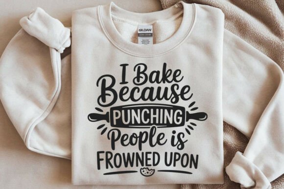 I Bake Because Punching People Svg