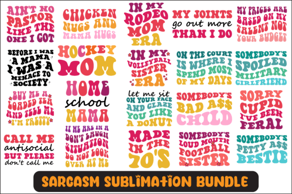 Sarcasm Svg Sublimation Design Bundle