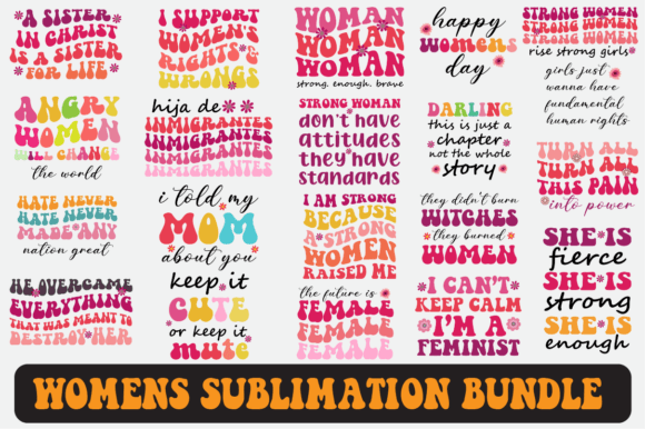 Women's SVG Sublimation Design Bundle